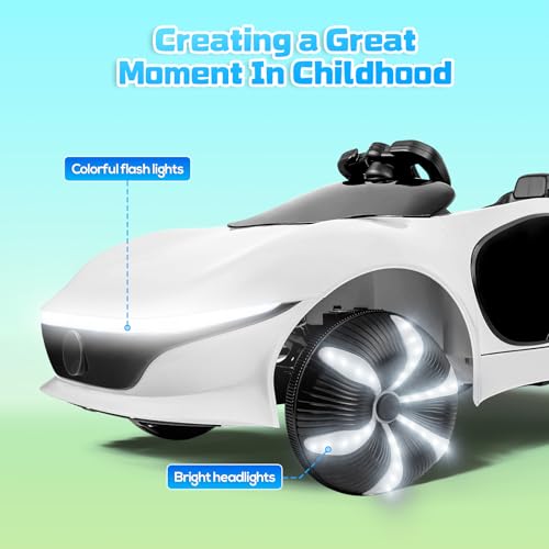 SEALIGHT 12V Kids Ride On Car Truck w/Parent Remote Control, Electric Car for Kids Children Ride On Truck Toddler Electric Vehicle with Double Doors/Safety Belt/LED Lights/Music Player/Bluetooth