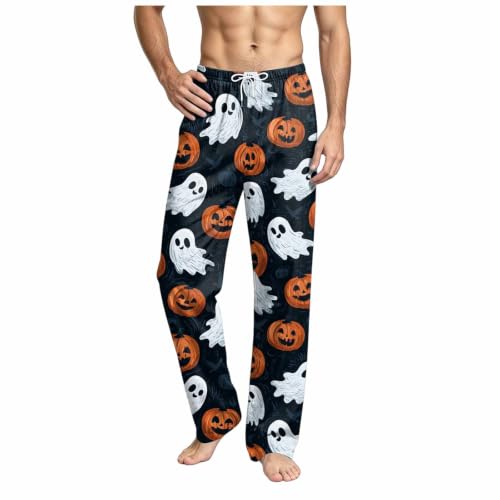 Mens Halloween Pajama Pants Holiday Adult Pjs - image 1