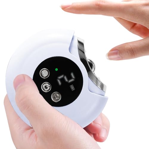 Coupe-ongles électrique silencieux avec broyeur portable et polissoir rechargeable intégré