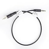 Movo CFP-1 3.5mm TRS (Male) Microphone, Headphone Input Jack to TRRS (Male) Smartphone Adapter for iPhone, iPad and Android - TRS to TRRS Patch Cable