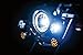 Kuryakyn 5442 Motorcycle Lighting: Bullet Style LED Front Turn Signal Conversion Inserts, Dual Circuit for 2000-19 Harley-Davidson Motorcycles, Chrome Bezels/Amber Lenses, 1 Pair