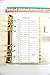 Personal Size Hourly Planner Insert fits with Kate Spade Personal Planner, Filofax Personal, Color Crush Personal Size and Other Personal Size Planner