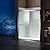WOODBRIDGE Frameless Shower Doors 56-60" Width x 76" Height with 3/8"(10mm) Clear Tempered Glass, 2 Ways Opening & Double Sliding in Polished Chrome Finish