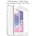 iPhone 6 Plus / 6S Plus Screen Protector with TPU Case, BTGGG 0.2mm Full Screen Anti-scratch Tempered Glass White + 0.8mm Soft TPU Transparent Case for iPhone 6 Plus / 6S Plus 5.5 inch