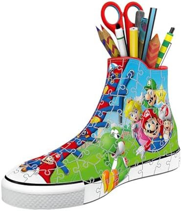 Ravensburger - 3D Puzzle Pen Holder Sneaker Super Mario Edition, 108 Pieces, 8+ Years 2 41dfIXHTdcL. AC