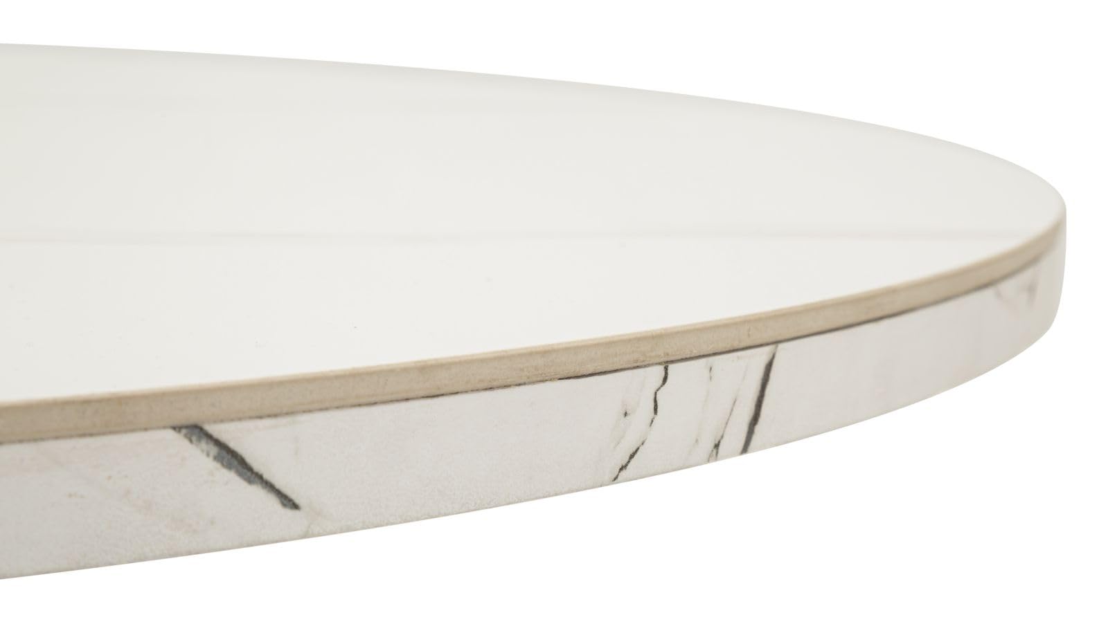 Mauro Ferretti Table à manger extensible Martin Ø 100 x 78 cm (ouverte 140 x 100 x 78 cm)