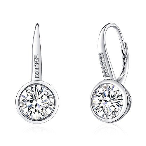 Preisvergleich Produktbild SILVEGO Damen Ohrringe aus 925 Sterling Silber mit Swarovski® Zirconia