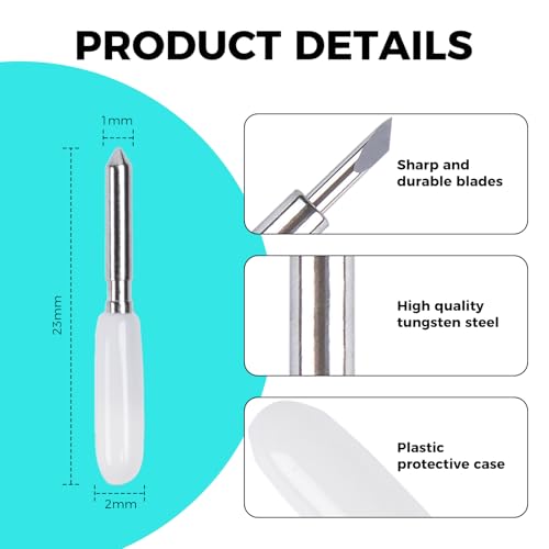 LOKLiK Substituição de lâmina de ponta fina - 2 peças de lâmina de corte de ponta fina compatível co