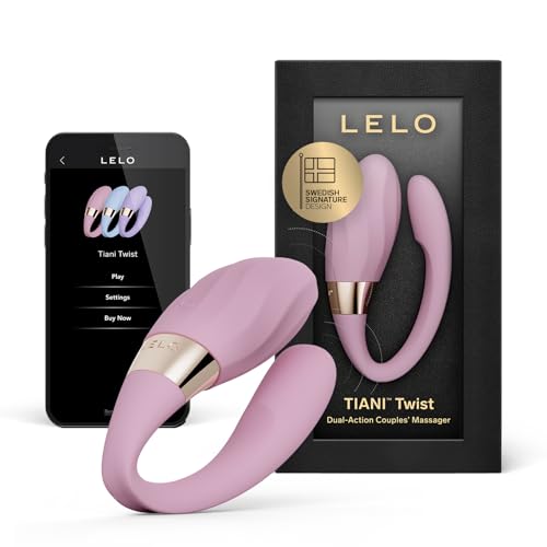 LELO TIANI Twist Vibromasseur pour Couples Double Action avec Application Bluetooth, Technologie Smoothrise et 10 Modes de Plaisir, Sextoy Couple, Vibromasseur Couple, Soft Pink