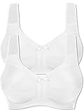 Naturana BH ohne Bügel 2er-Pack weiß Größe Cup D: 105