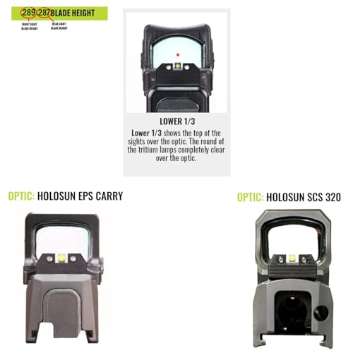 Image of Night Fision Optics Ready Stealth Night Sight Set for Sig P365 /P320 w /EPS