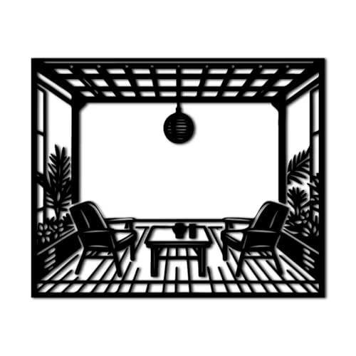 Cozy Patio Lounge Metal Wall Art Metal Outdoor Decor Metal