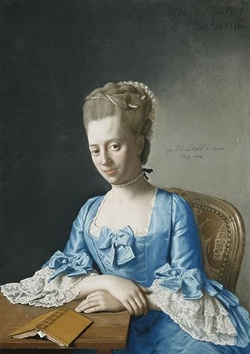Affiche décorative Jean Étienne Liotard, portrait Grace de Clanbrassil, peinture murale 60x90