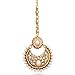 Adiva Women's Beautiful Kundan Faux Polki Mang Tikka Indian Ethnic Copper Hair Jewelry Ab46 White