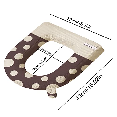 Cipliko Beheizte Pads für WC-Sitz, Badezimmer-Sitzbezug, verdicktes EVA-Sitzkissen, waschbar mit Griff, wasserdicht, hautfreundlich für Zuhause – Bild 5