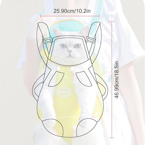 Mochila frontal para mascotas con tejido de malla ligera para trayectos largos 6