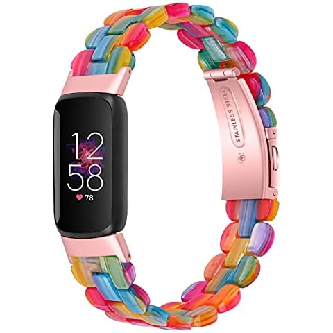Gimuk Compatible con Fitbit Luxe Correa de Resina Cover