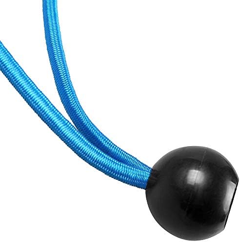 10x Strong Tarpaulin Elasticated Ball Bungee Cords - Boat Cover/Tarp Tie Down Set NANDEYIBI