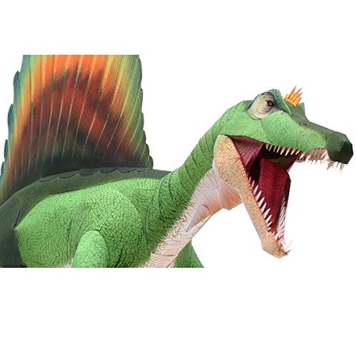 Dinossauro Espinossauro Quebra Cabeça 3D Miniatura de Colagem Papercraft - HAS BRASIL
