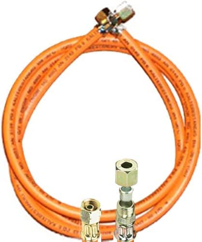 TGO Gasgeräte GmbH Propan-Gasschlauch mit 1/4 Links X 8mm Schneidring-Verschraubung (Winterfest, 80 cm)