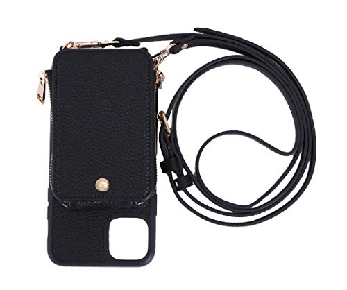 Trek Tech All-in-One Crossbody, Phone Case and Wallet for iPhone 11 Pro Max (Black)