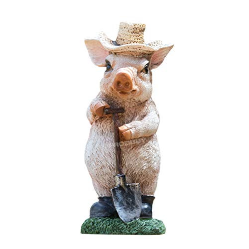 ProdBuy Home Petit cochon avec pelle pour décoration de jardin Cover
