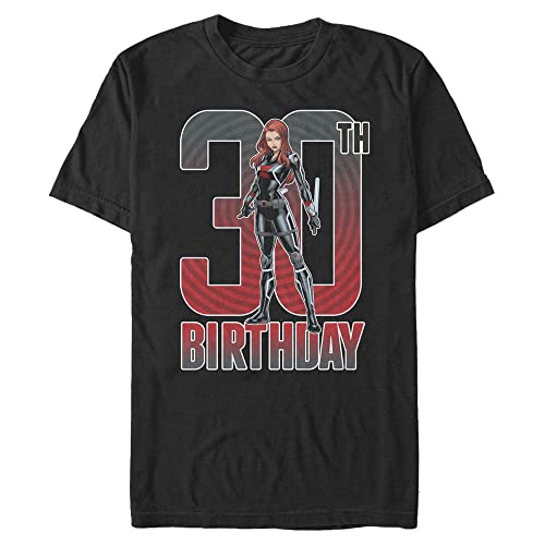 T-shirt Marvel Black Widow Noir 5XL pour Homme Grande Taille