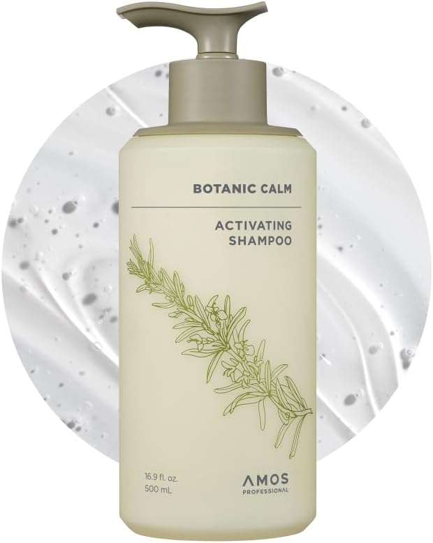 Amos Botanic Calm Activation Shampoo, 16.9 fl oz (500 ml), Shampoo, Scalp Shampoo, Hair Care, Scalp Care, Vegan, Hair Loss, AMOS Professional Official