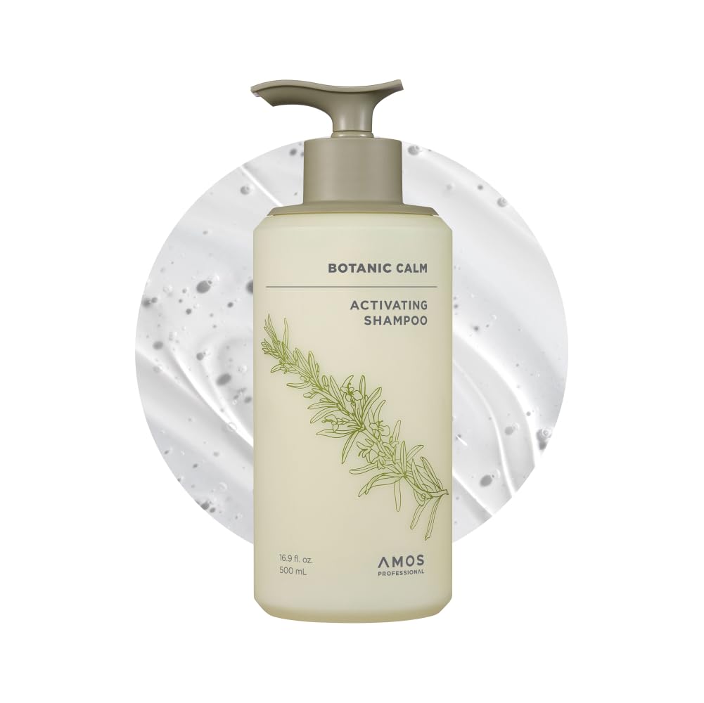 Amos Botanic Calm Activation Shampoo, 16.9 fl oz (500 ml), Shampoo, Scalp Shampoo, Hair Care, Scalp Care, Vegan, Hair Loss, AMOS Professional Official
