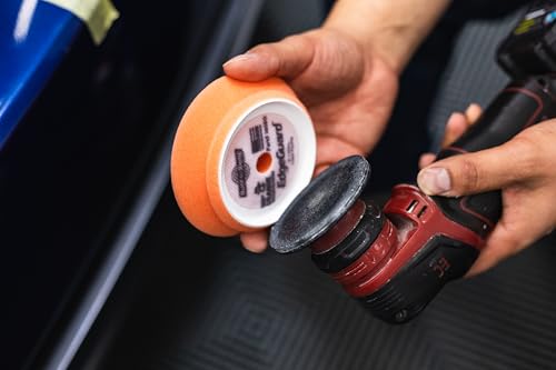 Image of Buff and Shine - EdgeGuard Foam Buffing Pads - Orange - 3 inch Cutting & Polishing Pad - Pack of 2