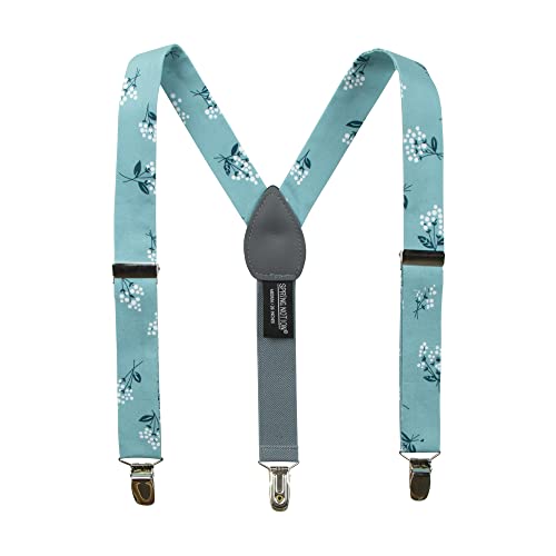 Image of Spring Notion Boys' 4-Piece Floral Suspenders Outfit
