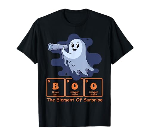 Química Boo El Elemento De Sorpresa Lindo Químico Halloween Camiseta