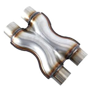 Universal 2.5-Inch Stainless Steel Exhaust X-Pipe