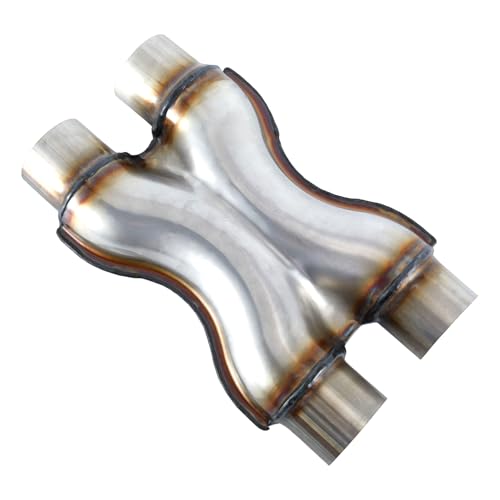 Universal 2.5-Inch Stainless Steel Exhaust X-Pipe