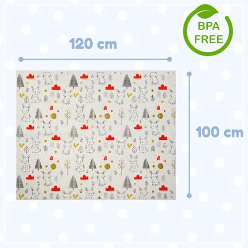 30 Stück wasserdichte Einweg-Spritzmatten für Babys – 100x120cm Große Splat Mat für Hochstuhl und Boden, Unterlage, Party-Tischdecke