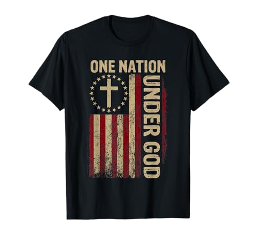 One Nation Under God Flag 4th Of July Patriotic Christian