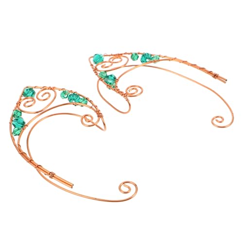 Pierceless earrings retro de metal ligero sin perforación para cosplay party