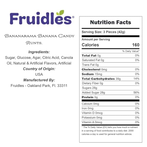 Fruidles Bananarama Banana Caramelos Duros 2 lb miniatura 2