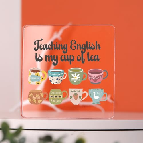 Plaque professeur d'anglais idée cadeau enseignant anglais souvenir fin d'études