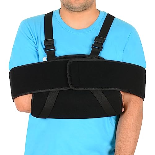 supregear Braccio Sling Spalla Immobilizzatore, Regolabile Spalla Supporto Ergonomico Rotatore Cuffia Brace Comodo Traspirante Giorno Notte Braccio Swathe Spalla Supporto Brace per Uomini e Donne