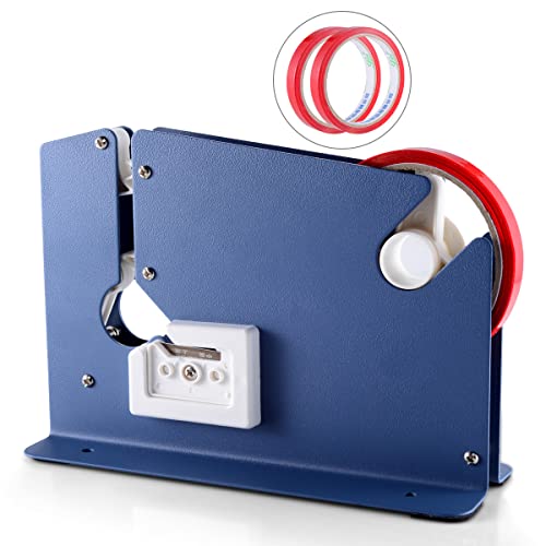 kimilus Steel Tape Bag Sealer with 2 Bag Sealing Tape, Plastic Bag Sealer Poly Bag Sealer for Meat Cake Bread Icing, Heavy Duty Metal Produce Bag Sealing Taper Dispenser by kimilus - Used condition - US$19.42