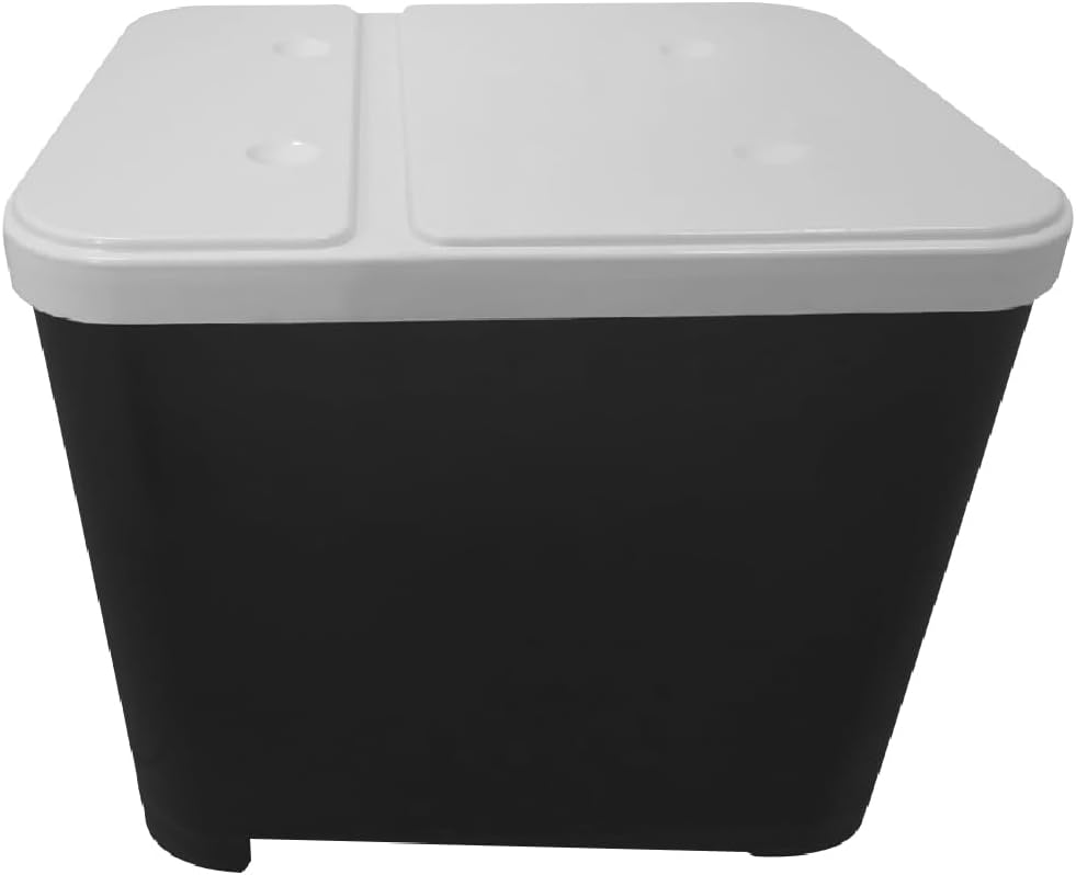 Furacão Pet Porta Ração Preto Para 15 Kgs -