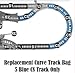 Replacement Parts for Thomas The Train - GBN45 ~ Thomas & Friends Trackmaster Percy 6-in-1 Set ~ Replacement Curve Track Bag ~ 5 Blue Tracks
