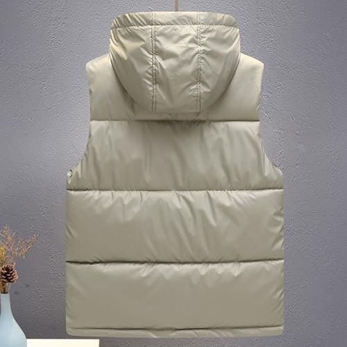 Gilet matelassé pour homme avec capuche veste sans manche déperlante