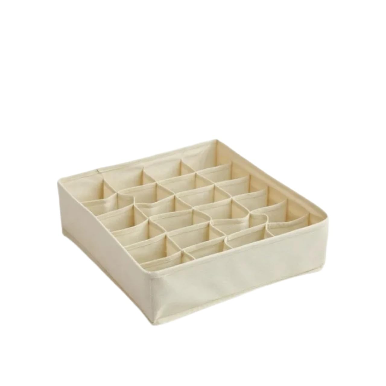 GYTTDERFL Sock Organiser Drawer Underwear Storage Organizer Socks And Bra Pants Box Cabinet For Clothes Ties Wardrobe(24grid-yellow)