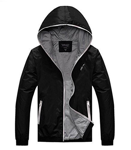 Amcupider Big Boys Hooded Rain Quick Dry Jacket Windbreaker