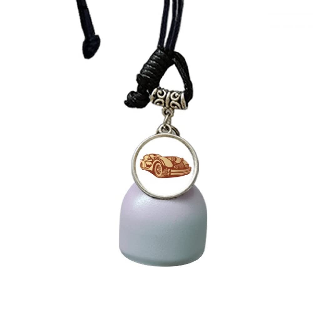 Suspension voiture carillon vent clochette marron rouge anti-stress pour trajet