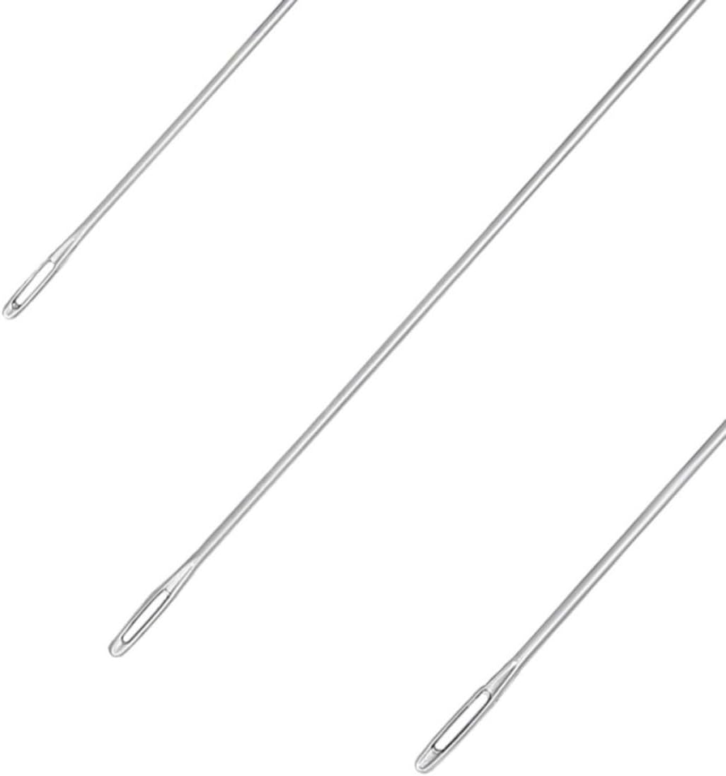 100pcs Large Eye Blunt Sewing Needle for Ladies, Stainless Steel