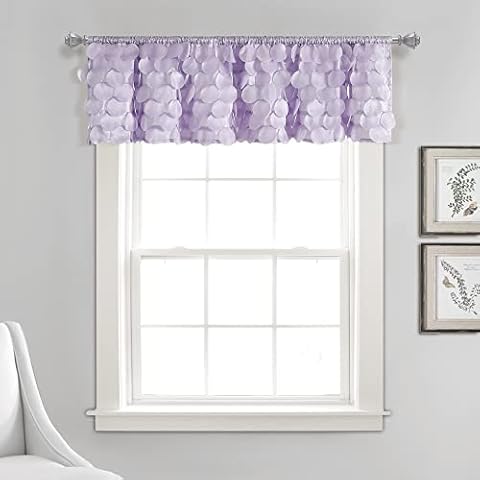 Lush Decor Gigi - Cenefa para Cortina de Ventana, Color Lila Cover