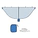 Luzhengyang Portable Outdoor Hammock Net with Hanging Hook, Compact & Weight Breathable Mesh for Camping, Hiking, and Travel - 360¡ã ion from s & - Nylon, Quick-Drying - Black, Grey, Green, Blue
